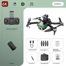 General Brush UAV HD Aerial Photography Brushless Four-axis Flight (Option: Black 6k-3 Batteries)