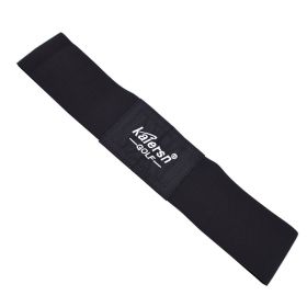 Golf Swing Hand Motion Corrector Swing Posture Fixed Elastic Arm Assist Posture Correction Strap (Option: 7X39CM-Black with LOGO)