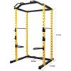 PC-1 Series 1000lb Capacity Multi-Function Adjustable Power Cage Power Rack with Optional Lat Pull-down and Cable Crossover, Power Cage Only