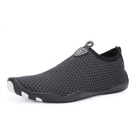 Fitness Hiking Climbing Water Skiing Outdoor Wading Upstream Shoes (Option: Black Silver-37)